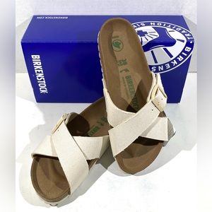 Birkenstock Siena Rivet Logo Vegan EU38 Eggshell PBK-30